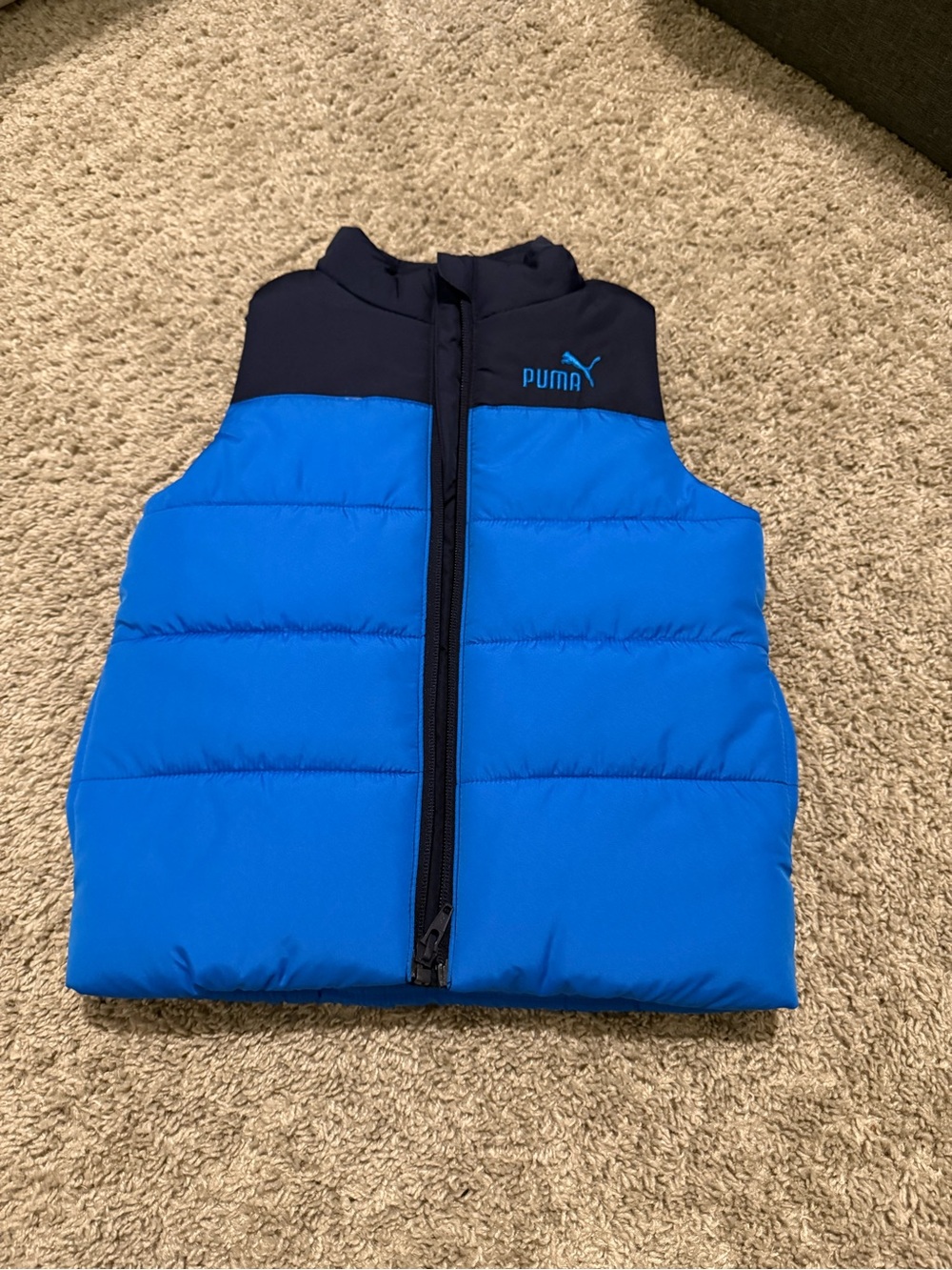 Puma Royal Blue and Navy Quilted Vest